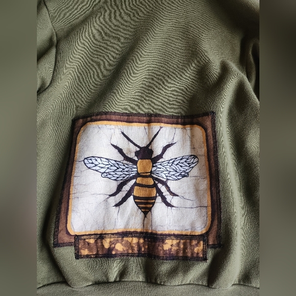 Women's F497 American Apparel Flex Fleece Zip Hoodie in Barrack Green Size Small - Picture 4 of 7